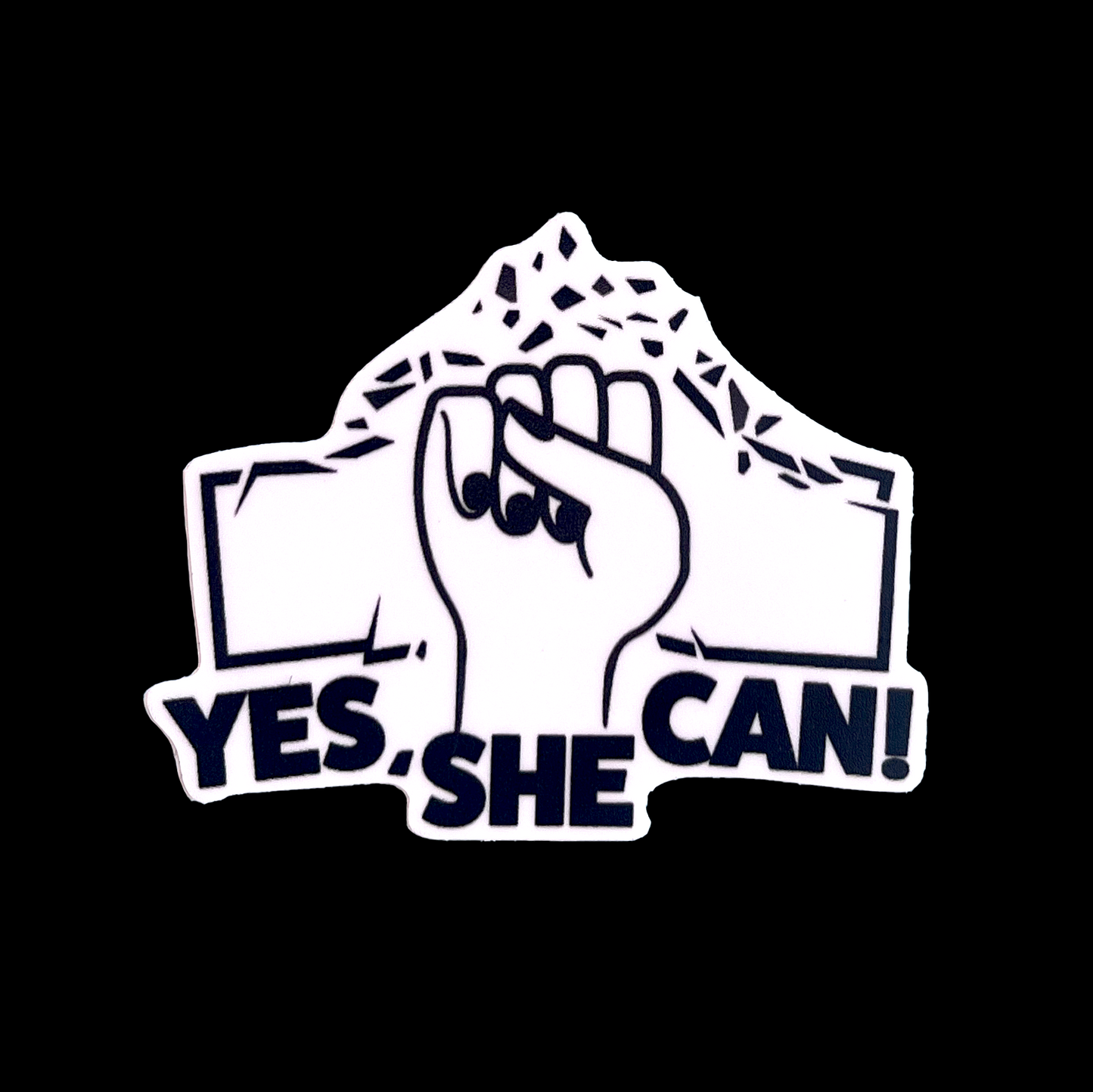 Yes, She Can! Sticker