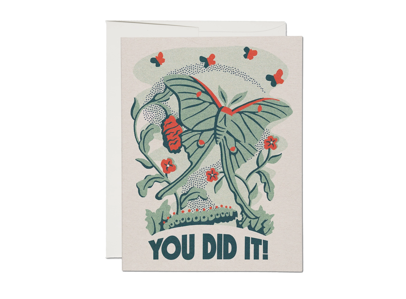 You Did It Moth Congratulations Card