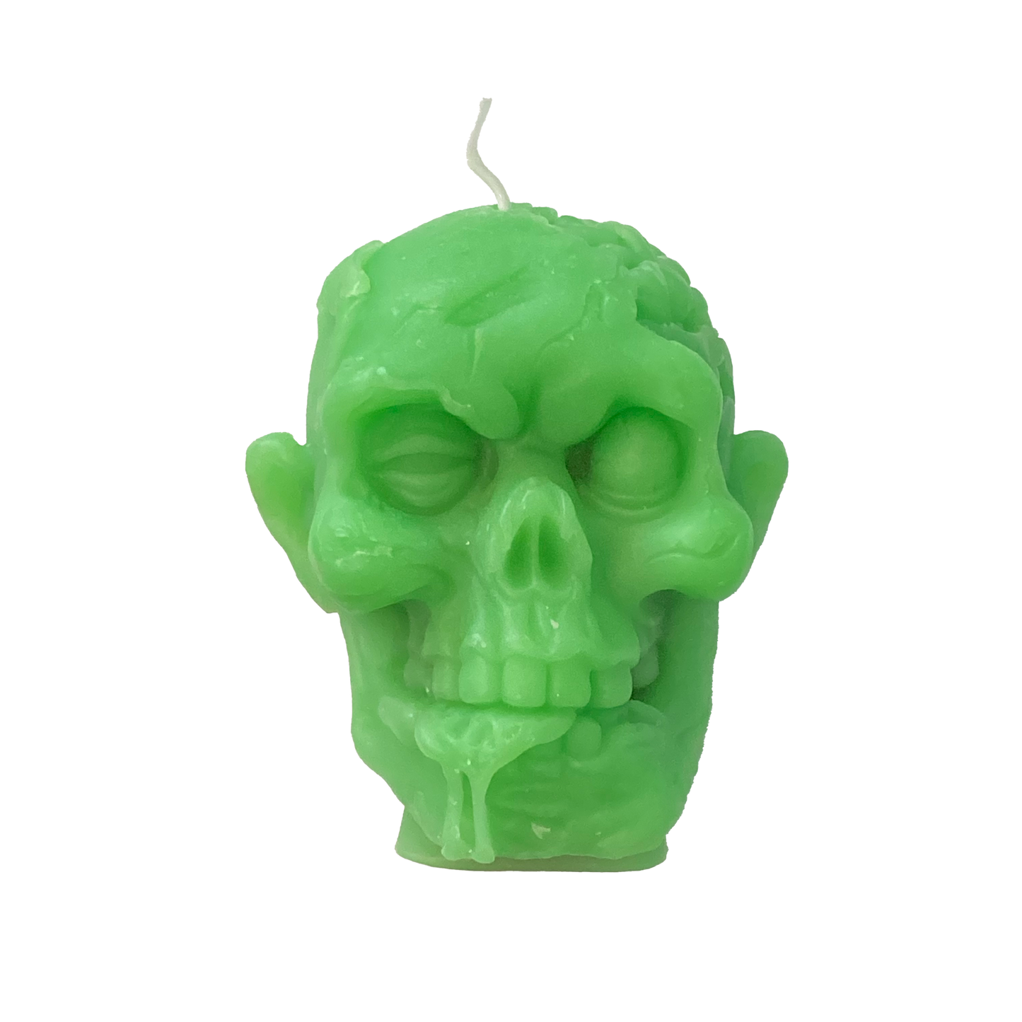 Waxing Dead Zombie Head Candle