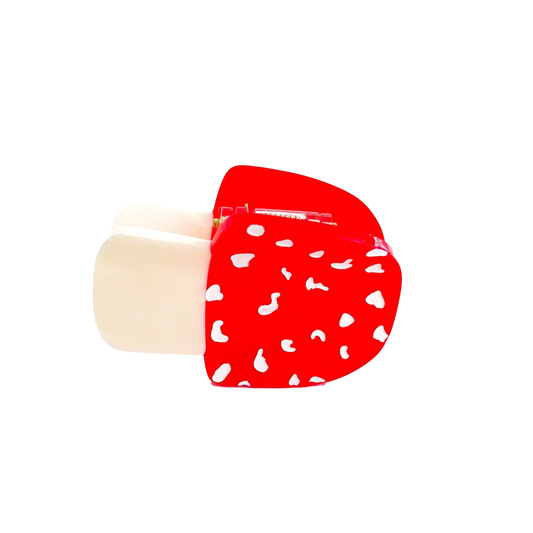 Mushroom Mini Hair Claw Clip