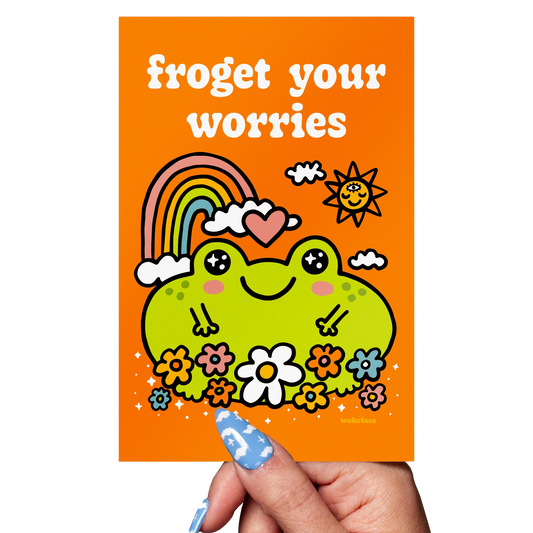 Froget Your Worries Postcard