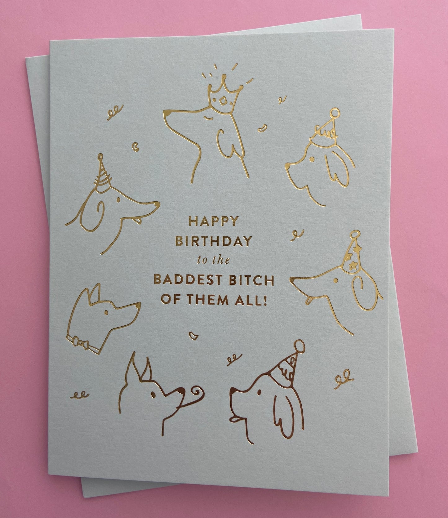 Baddest Bitch Birthday Card