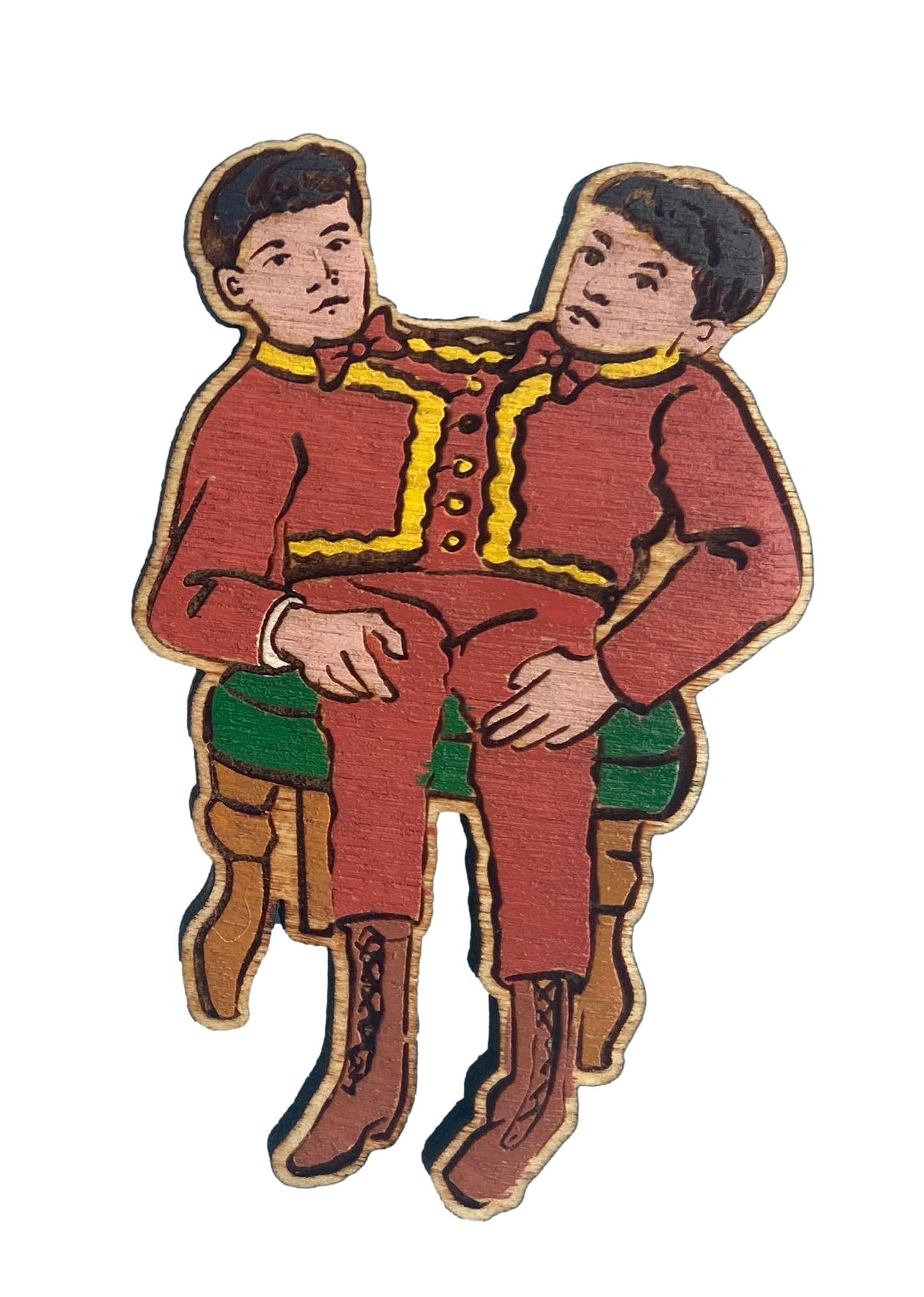 two headed tocci brothers pin