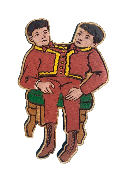 two headed tocci brothers pin