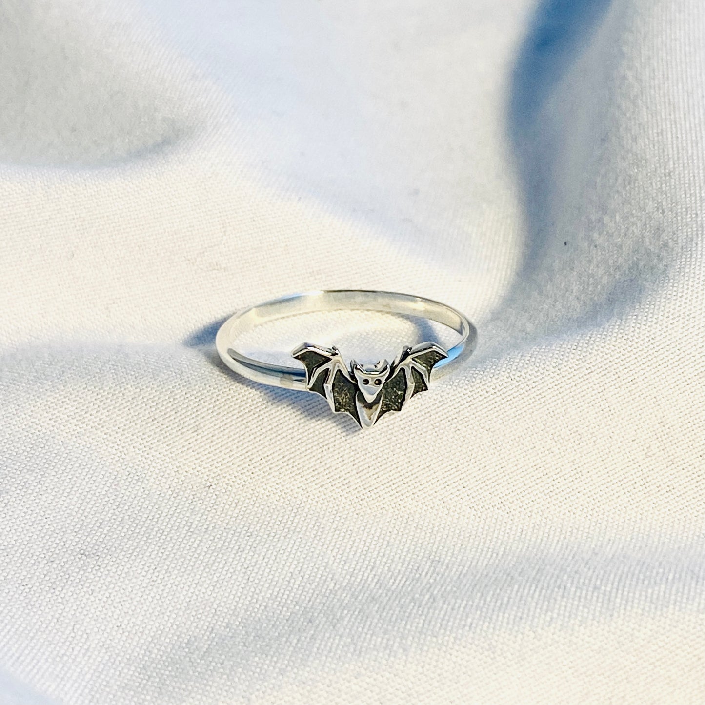 Silver Bat Ring