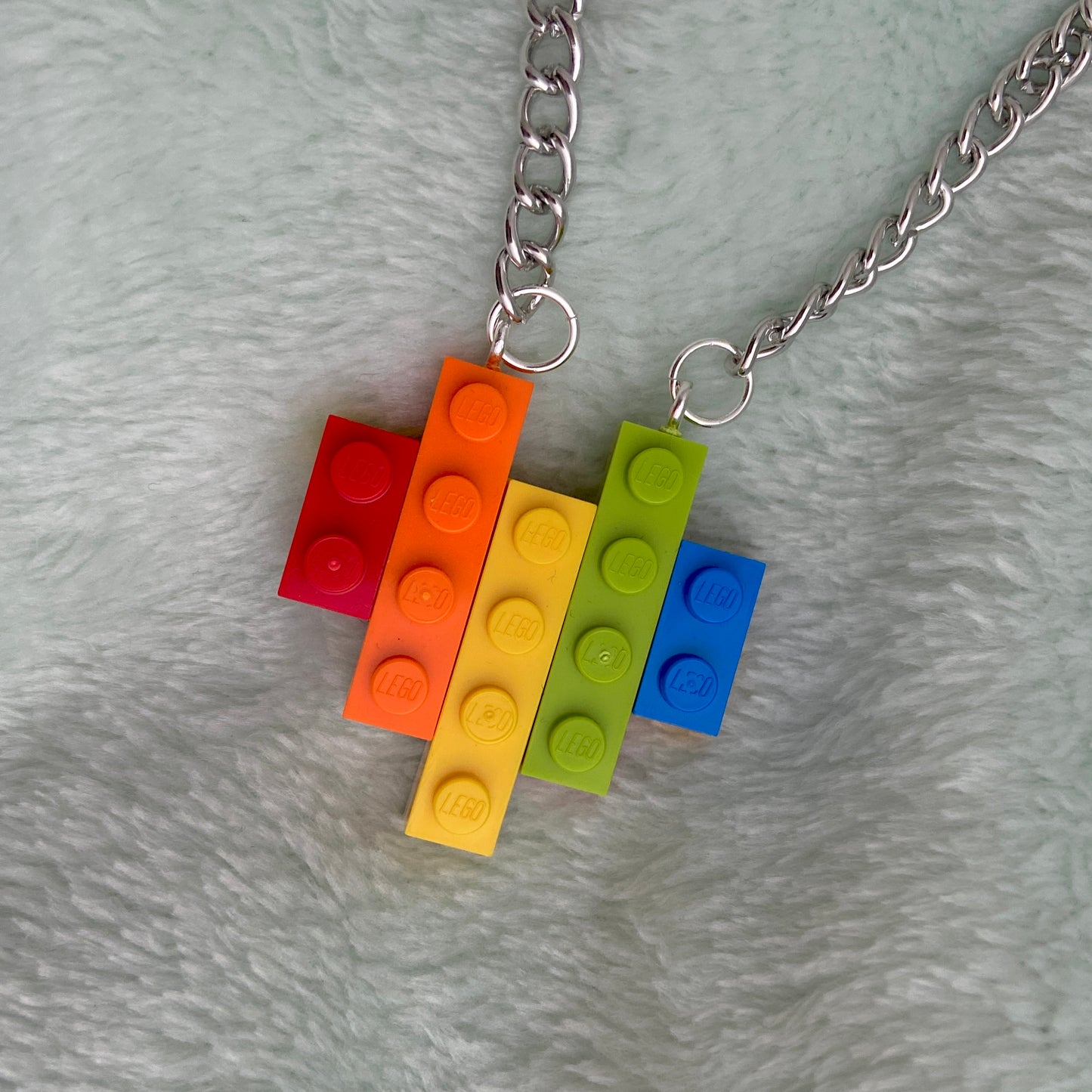 Rainbow Heart Miss Brixx Necklace