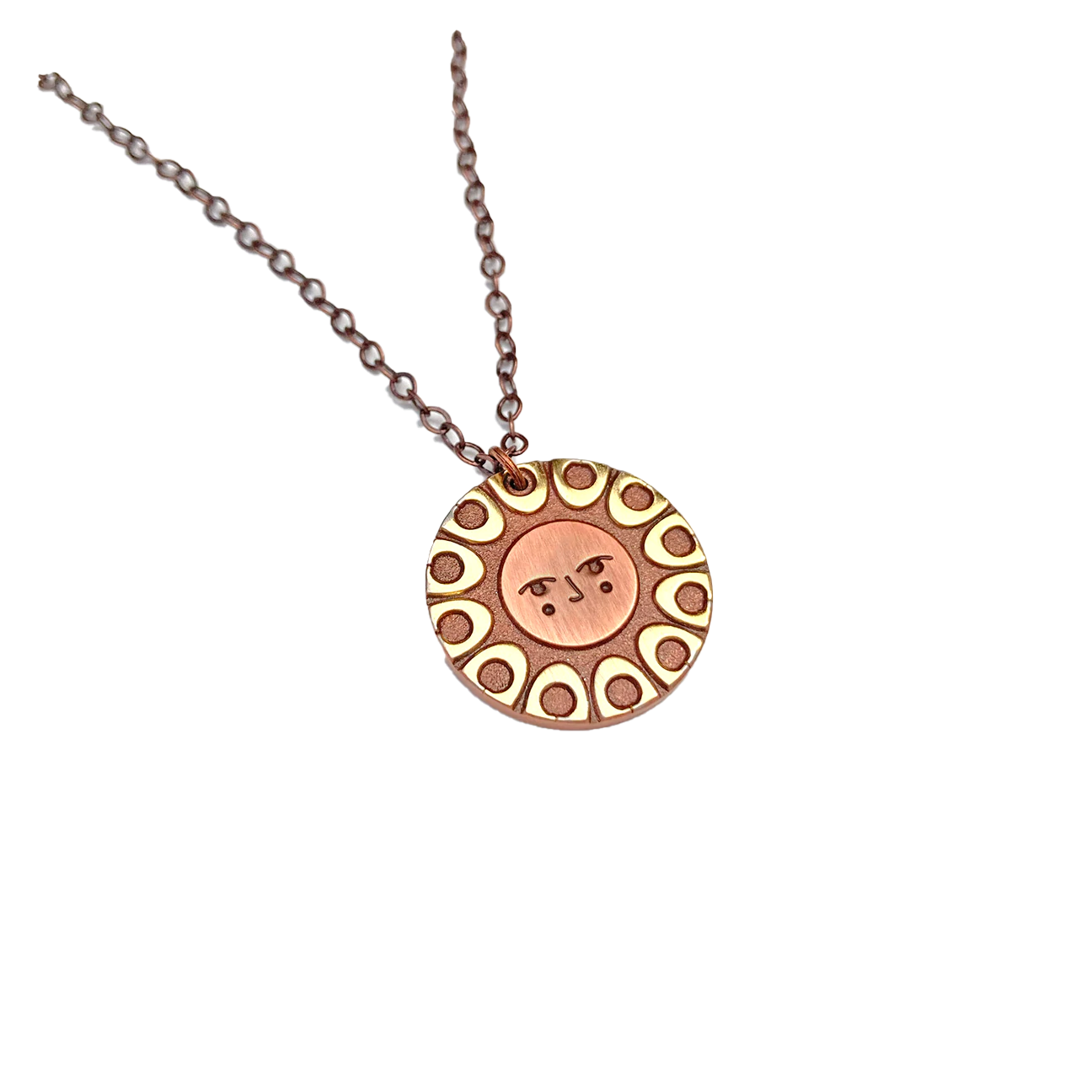 Copper hot sale sun locket