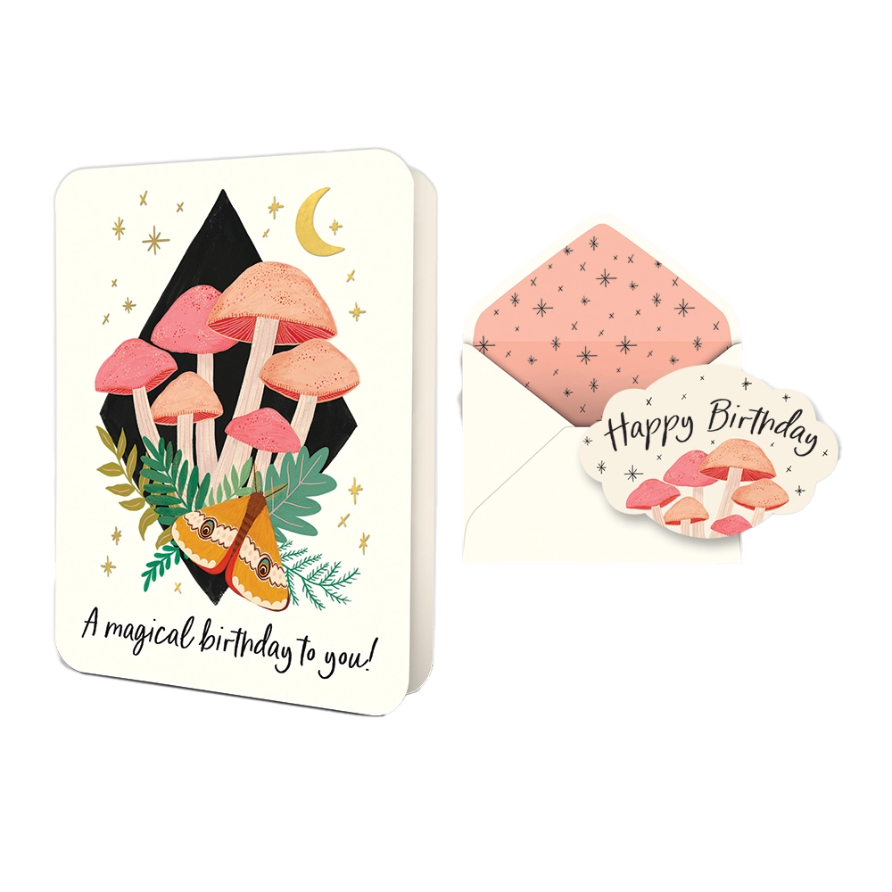 Magical Mushroom Birthday Card