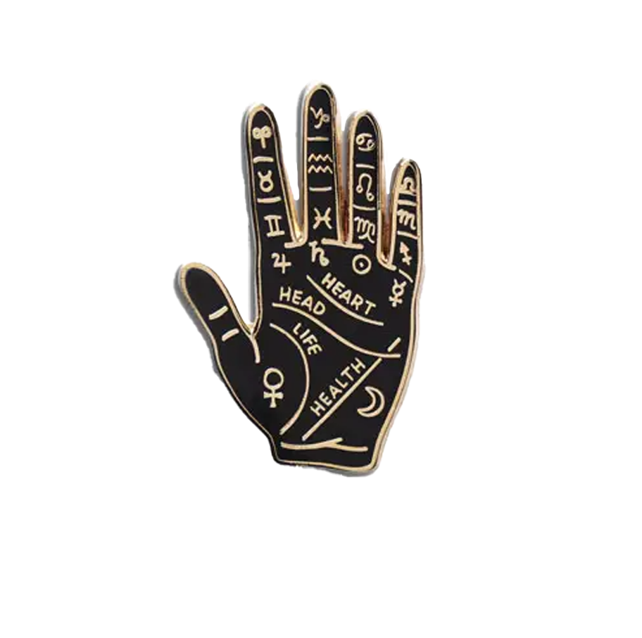 Palm Reading Enamel Pin