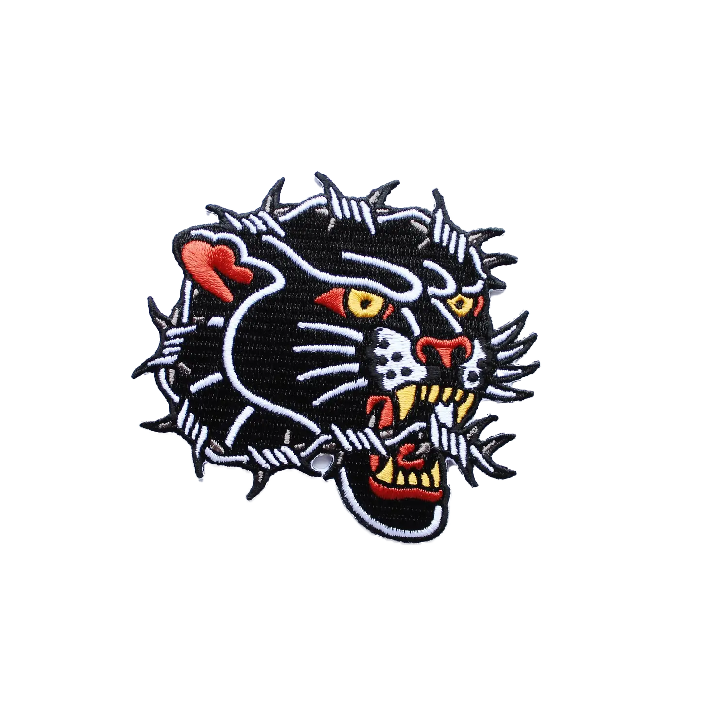 Barbed Panther Tattoo Embroidered Patch