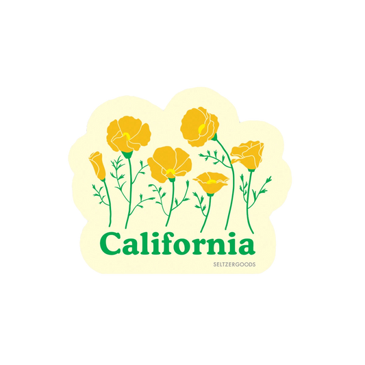 California Poppy Sticker