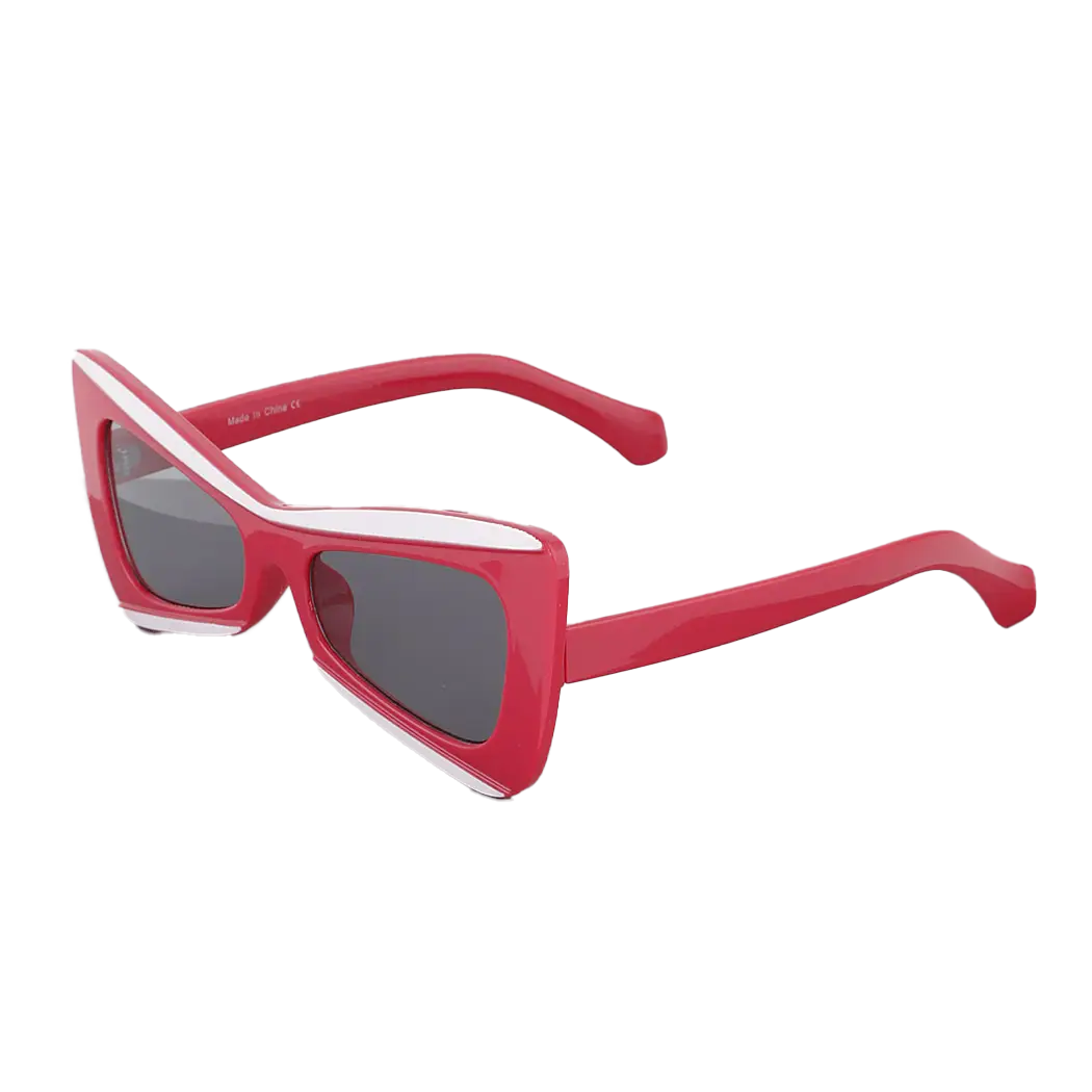 Bright Retro Striped Cat Sunglasses