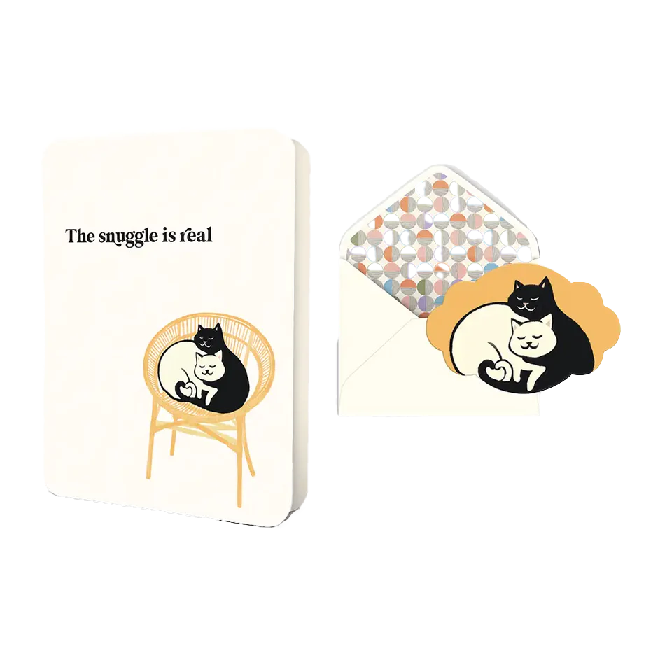 The Snuggle is Real Greeting Card