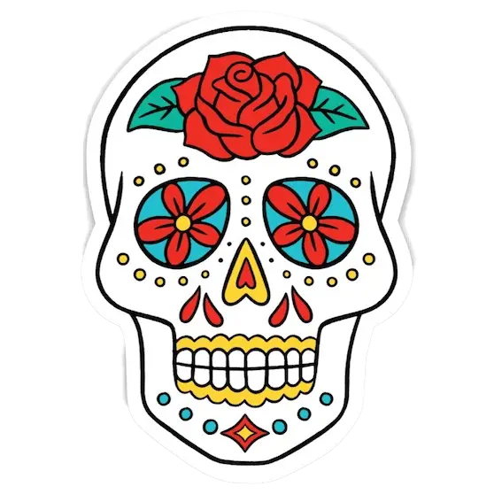 Sugar Skull Sticker
