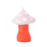 Small Pink Mushroom Candle
