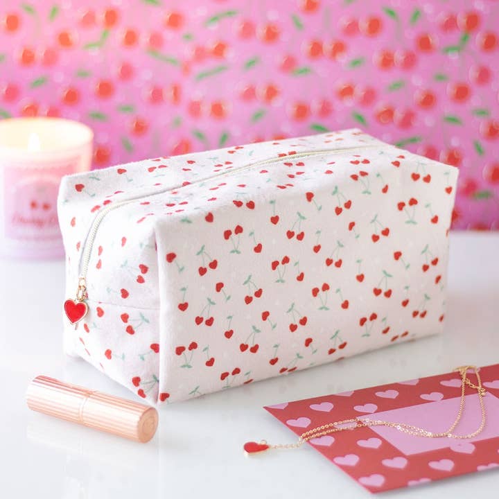 Heart Cherry Makeup Bag