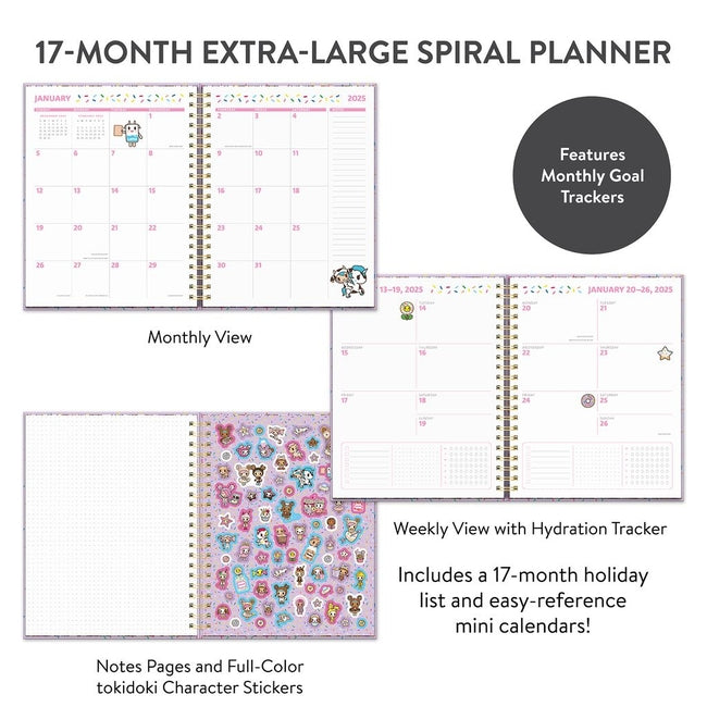 2025 Tokidoki Donutella Xl Spiral Planner