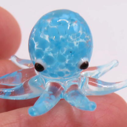 Mini Glass Octopus Figurine