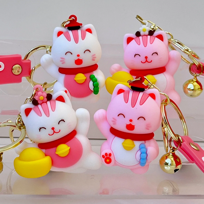 Maneki Cat Key Charm