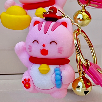 Maneki Cat Key Charm
