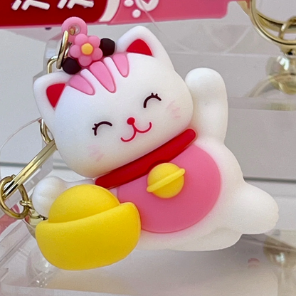 Maneki Cat Key Charm