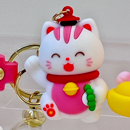 Maneki Cat Key Charm