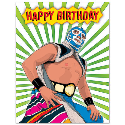 Lucha Libre Birthday Card