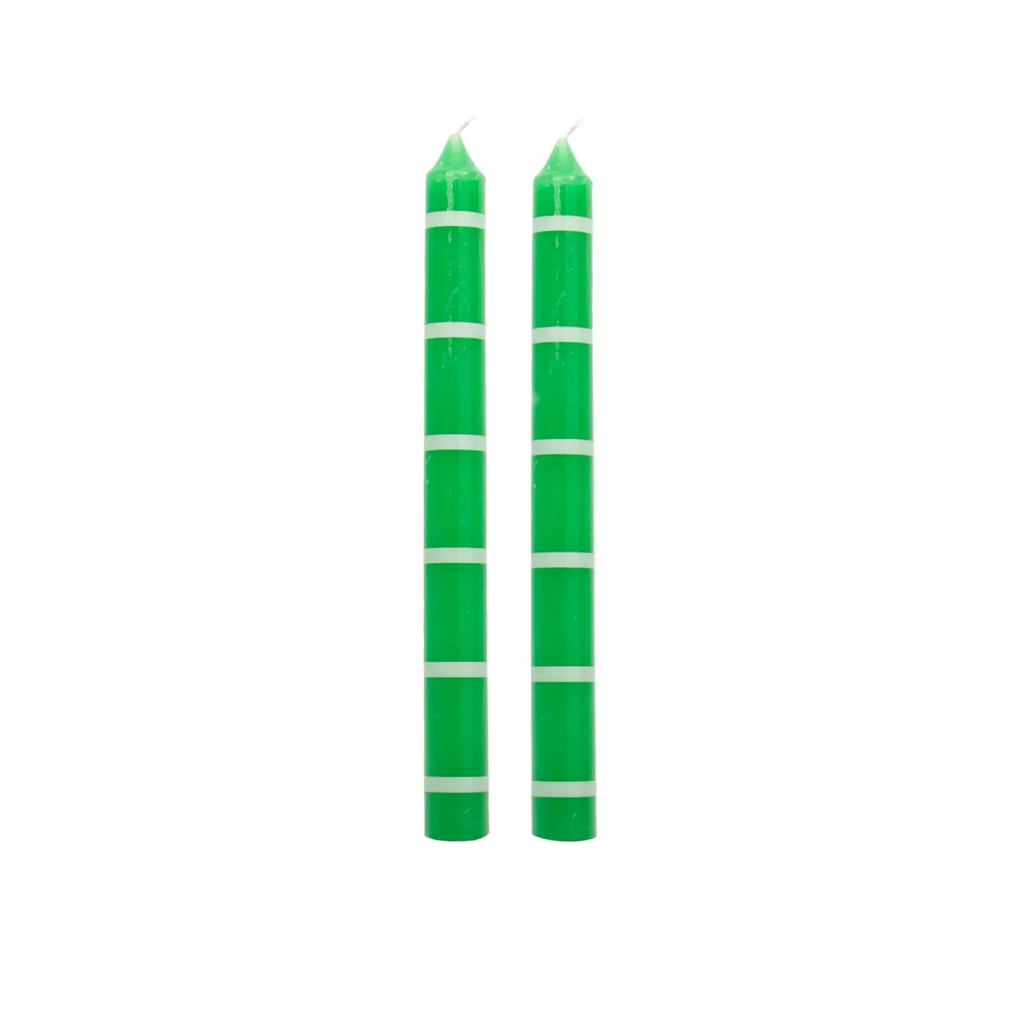 Long Emerald Candles (Set of 2)