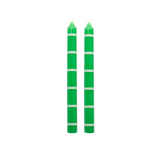 Long Emerald Candles - Pack of 2