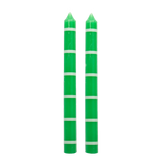 Long Emerald Candles - Pack of 2