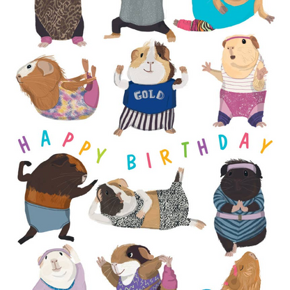 Gym Guineas Birthday Card