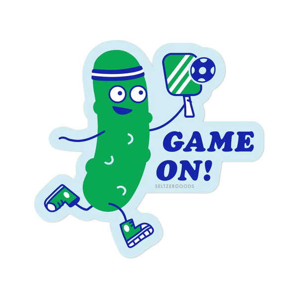 Pickleball Player Sticker