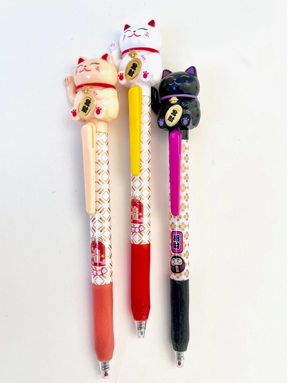 Maneki Cat Gel Pen