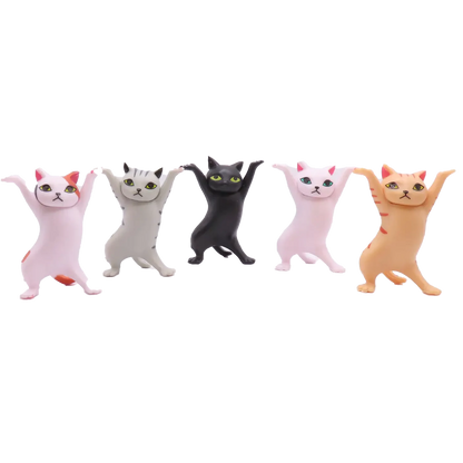 Dancing Cat Figurine