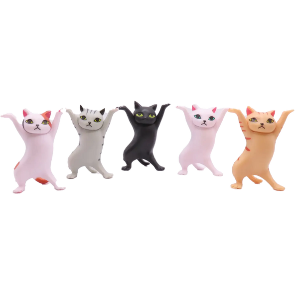 Dancing Cat Figurines
