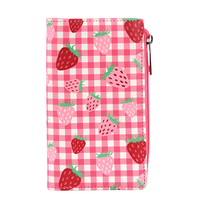 Strawberry Gingham Wallet