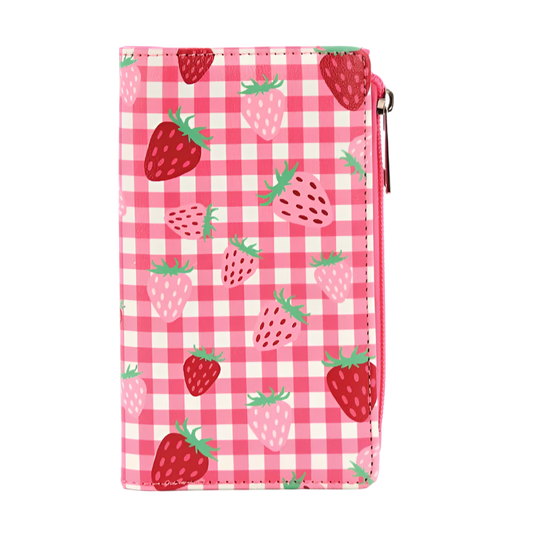 Strawberry Gingham Wallet