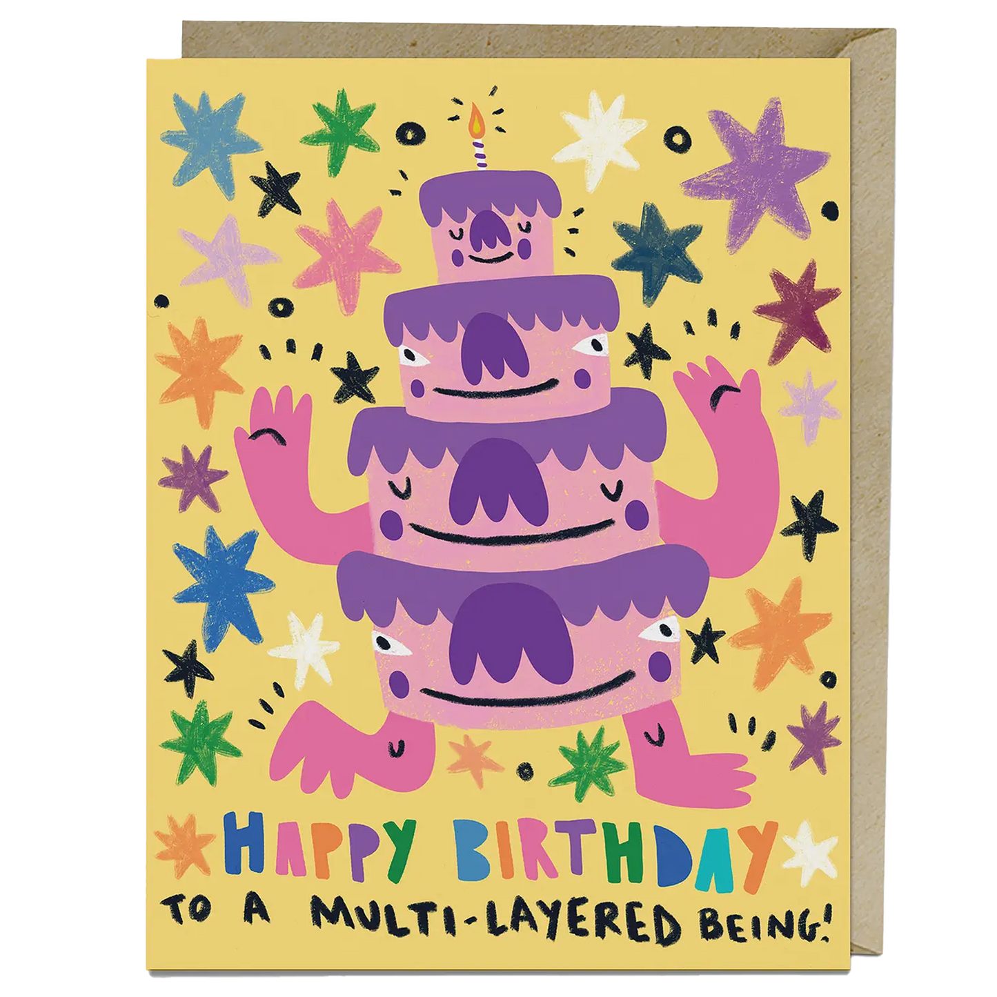 Multi-Layered Cake Birthday Card