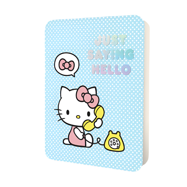 Hello Kitty Just Saying Hello Deluxe Greeting Card