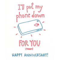 Phoneless Anniversary Card