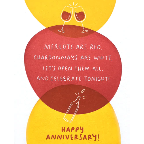 Anniversary Wine Card