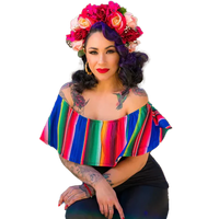Serape Off Shoulder Top