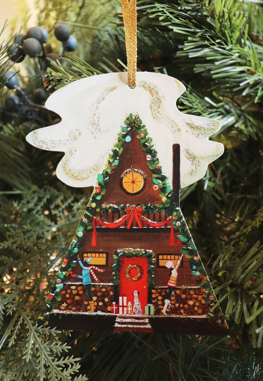 Deck the A-Frame Paper Ornament