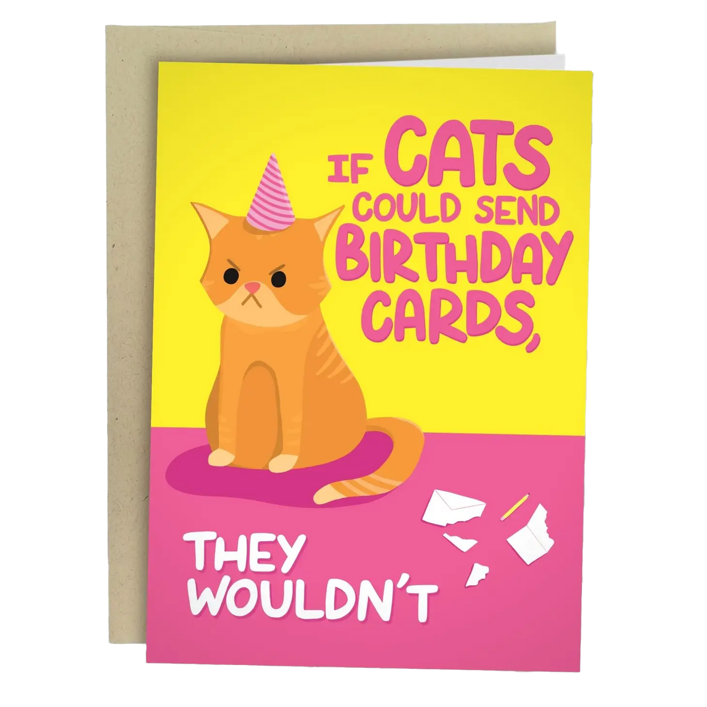 If Cats Could Send Birthday Cards They Wouldn't Birthday Card