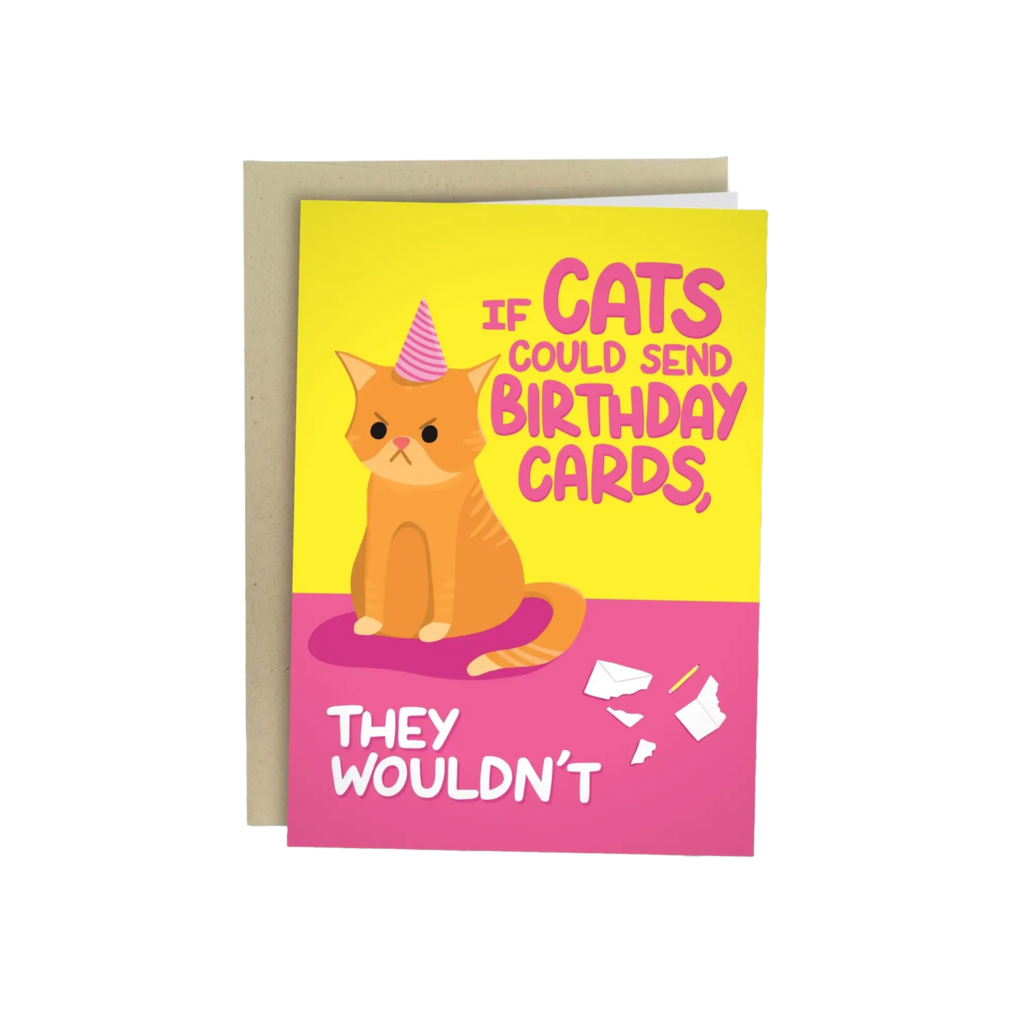 If Cats Could Send Birthday Cards They Wouldn't Birthday Card