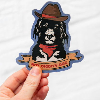 Hot Diggity Dog Sticker