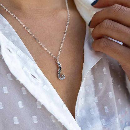 Sterling Silver Octopus Tentacle Necklace