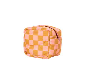 Puffy Mod Checkers Pouch