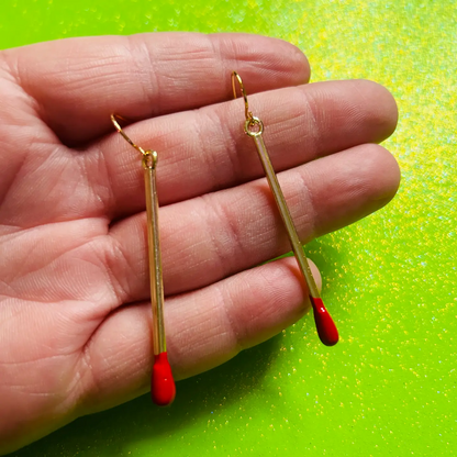 Matchstick Earrings