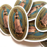 Virgin Mary Guadalupe Cat Vinyl Sticker